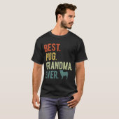 Mops Oma Ever Dog liebt Muttertag T-Shirt (Vorne ganz)