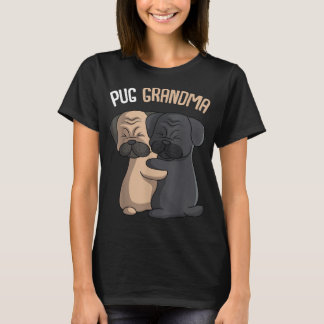 Mops Oma Hund Mama Lover Owner Women T-Shirt