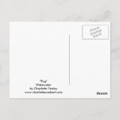 Mops Original Hunde Kunst Postkarte (Rückseite)