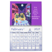 Mops Original Kunstkalender Kalender (Feb 2027)