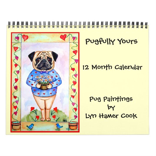 Mops Original Kunstkalender Kalender (Titelbild)