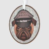 Mops Ornament (Vorderseite)