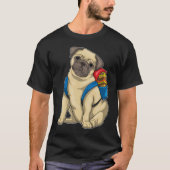 Mops Ostereier Pupille T-Shirt (Vorderseite)