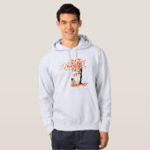 Mops Owl and Fall Mops Eigentümer Funny Mops Herbs Hoodie (Vorne ganz)