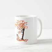 Mops Owl and Fall Mops Eigentümer Funny Mops Herbs Kaffeetasse (VorderseiteRechts)
