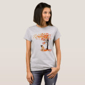 Mops Owl and Fall Mops Eigentümer Funny Mops Herbs T-Shirt (Vorne ganz)