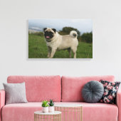 Mops Panting Leinwanddruck (Insitu (Wohnzimmer))