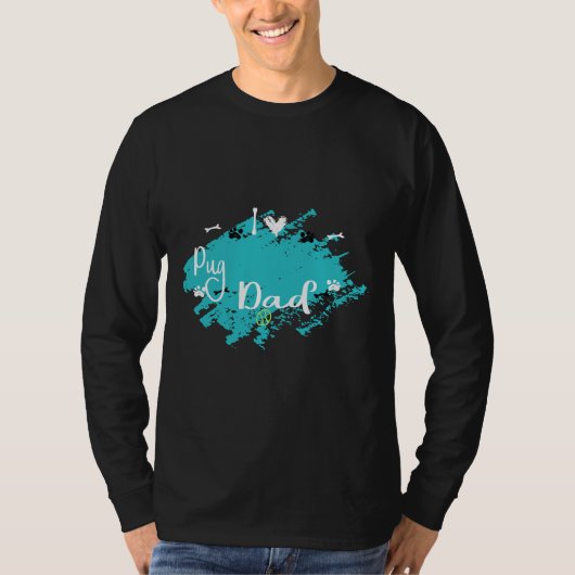 Mops Papa Classic T - Shirt 443 (Vorderseite)