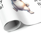 Mops-Papierumschlag Geschenkpapier (Rolleneckpunkt)