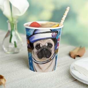 Mops Pappbecher