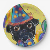 Mops Pappteller (Vorderseite)