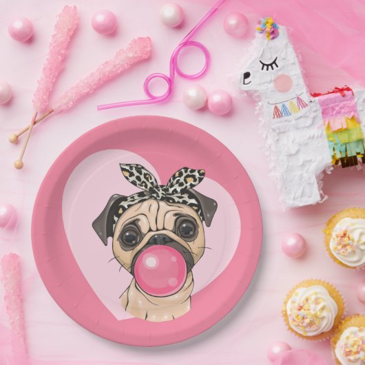 Mops Pappteller (Party)