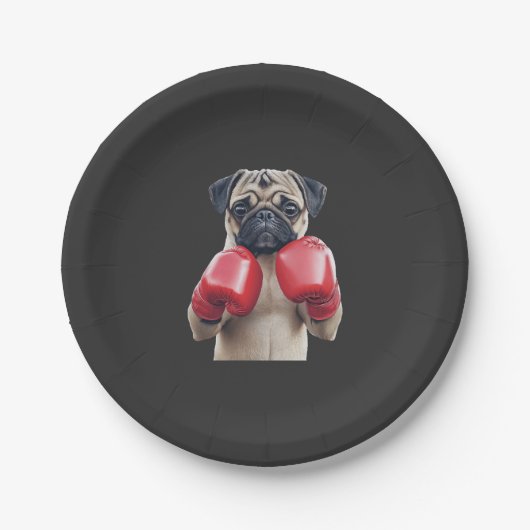 Mops pappteller (Vorderseite)