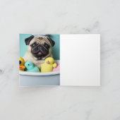 Mops Paradies: Badefreudigkeit in der Tube Karte (Innenseite)