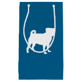 Mops Party Blue Theme Celebration Kleine Geschenktüte (Vorderseite)