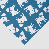 Mops Party Blue Theme Celebration Seidenpapier (Detail)