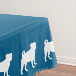 Mops Party Blue Theme Celebration Tischdecke