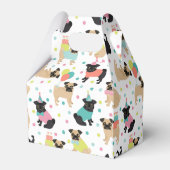 Mops Party Geschenkschachtel (Rückseite)