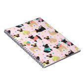 Mops-Party-Notebook Notizblock (Rechte Seite)