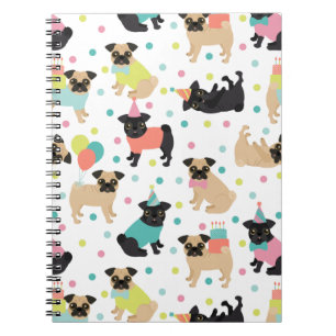 Mops Party Notizblock