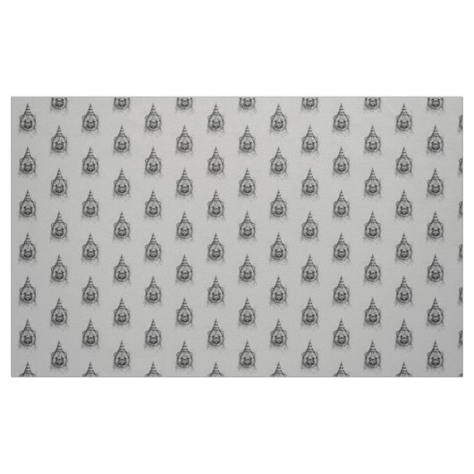 Mops Party Scribble Stoff (Fat Quarter (45,7 x 55,9 cm))