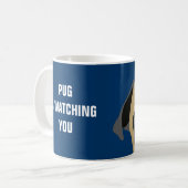 Mops passt auf kaffeetasse (Vorderseite Links)