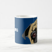 Mops passt auf kaffeetasse (Mittel)