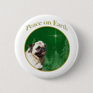 Mops Peace Button