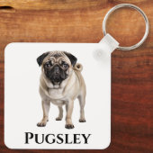 Mops personalisieren schlüsselanhänger (Rückseite)