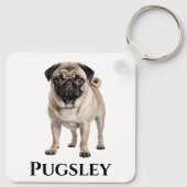 Mops personalisieren schlüsselanhänger (Rückseite)