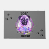 "MOPS" PERSONALISIERTE DOORMAT FUßMATTE (Vorderseite)