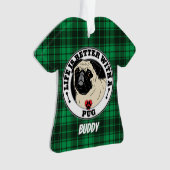 Mops Personalisiertes Leben ist besser mit einem M Ornament (Vorderseite)