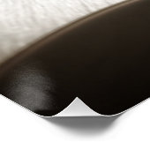 Mops pinkeln in bw poster (Ecke)