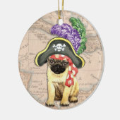 Mops-Pirat Keramikornament (Links)