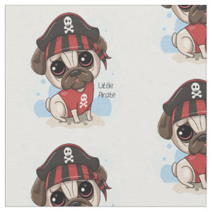Mops Pirate Fabric Stoff