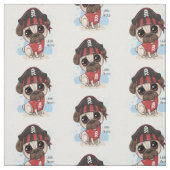 Mops Pirate Fabric Stoff (Muster)