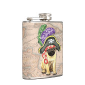 Mops Pirate Flachmann (Rechts)