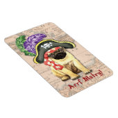 Mops Pirate Magnet (Rechte Seite)
