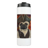 Mops Pirate Thermosbecher (Vorderseite)