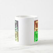 Mops Pop Art Kaffeetasse (Mittel)