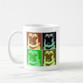 Mops Pop Art Kaffeetasse (Links)
