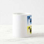 Mops Pop Art Kaffeetasse (Mittel)
