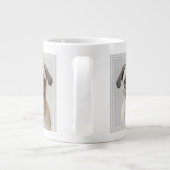 Mops-Portrait Jumbo-Tasse (Rückseite)