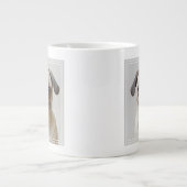 Mops-Portrait Jumbo-Tasse (Vorderseite)