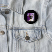 Mops Portrait Kunst, Niedlicher Mops Button (Beispiel)