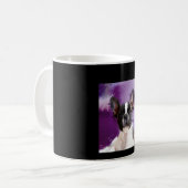 Mops Portrait Kunst, Niedlicher Mops Kaffeetasse (Vorderseite Links)