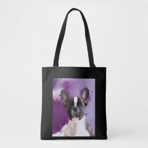 Mops Portrait Kunst, Niedlicher Mops Tasche