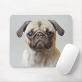 Mops Portrait Mousepad (Mit Mouse)