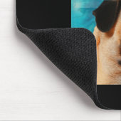 Mops Portrait Niedlicher Mops Mops Lover Mousepad (Ecke)