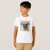 Mops-Portrait T-Shirt (Vorne ganz)